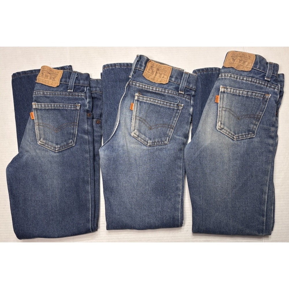 Lot 3 Vintage 80s Levi's Orange Tab Jeans Women's 12 Regular‎ USA Made 318-0617